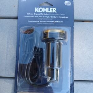 New KOHLER K-35726-2MB Garbage Disposal Air Switch in BRUSHED MODERNE BRASS
